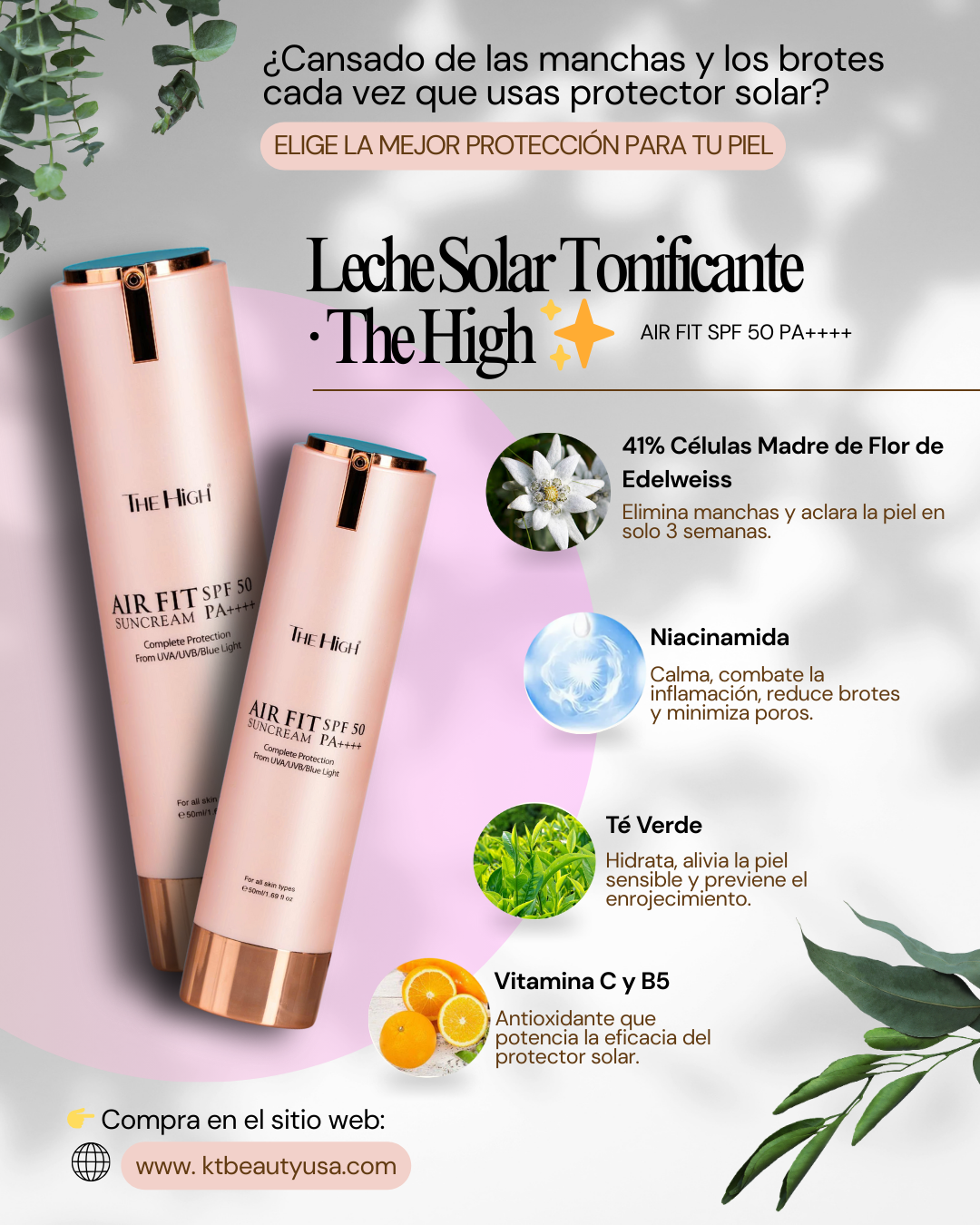 Leche Solar Tonificante The High